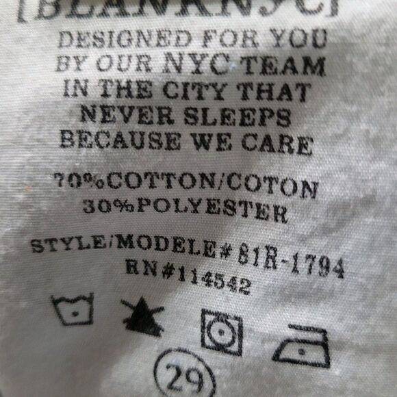 NWT BLANKNYC Jeans Womens 29 The Madison Crop Hi-Rise Distressed Light Blue - Picture 12 of 12